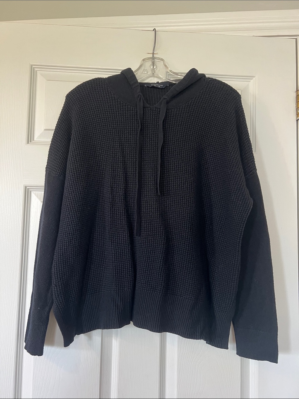 🌷6/$20🌷 Denver Hayes Black Waffle Knit Crewneck Hoodie